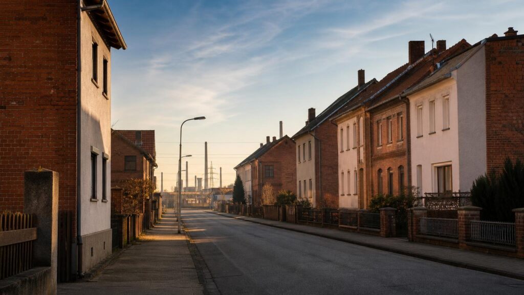 Mannheim-Luzenberg: Wohnstraße im Abendlicht — Kapitalanlage-Standort